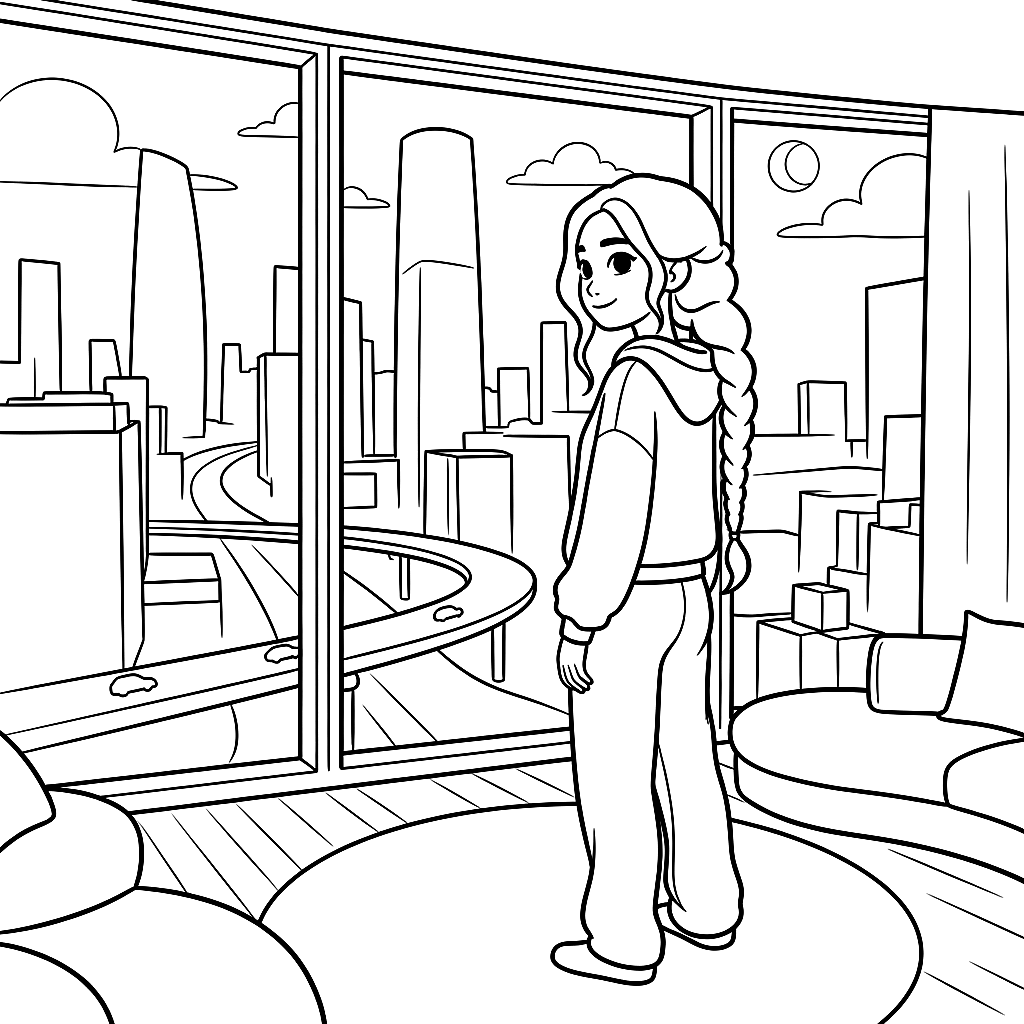 Coloring page from Lisa's Unexpected Beat