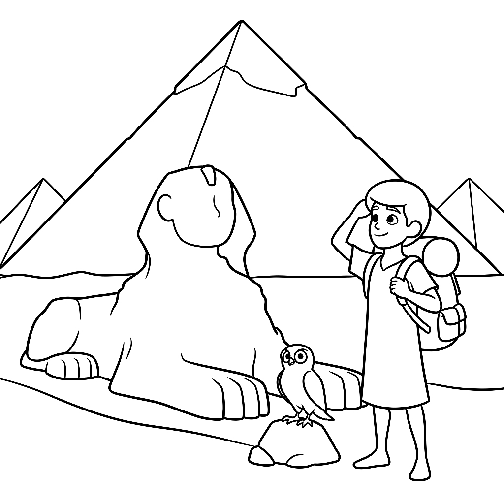 The Pyramids and the Sphinx