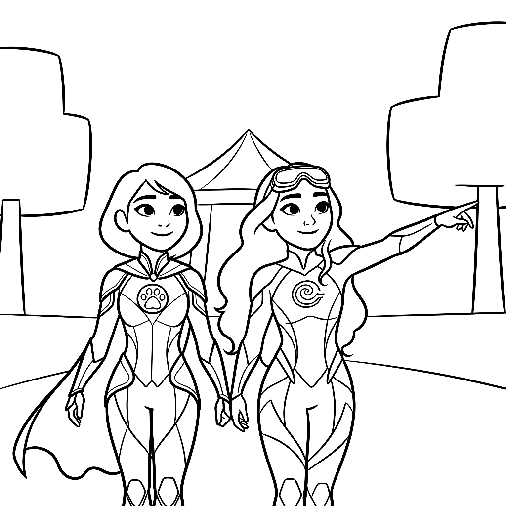 Coloring page from Sir Sneezealot's Big Sneeze