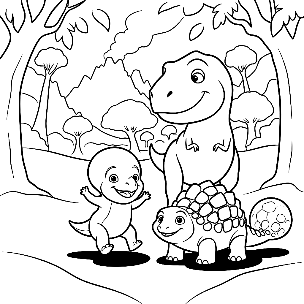 Coloring page from Kip, Zuzu and the Big Migration