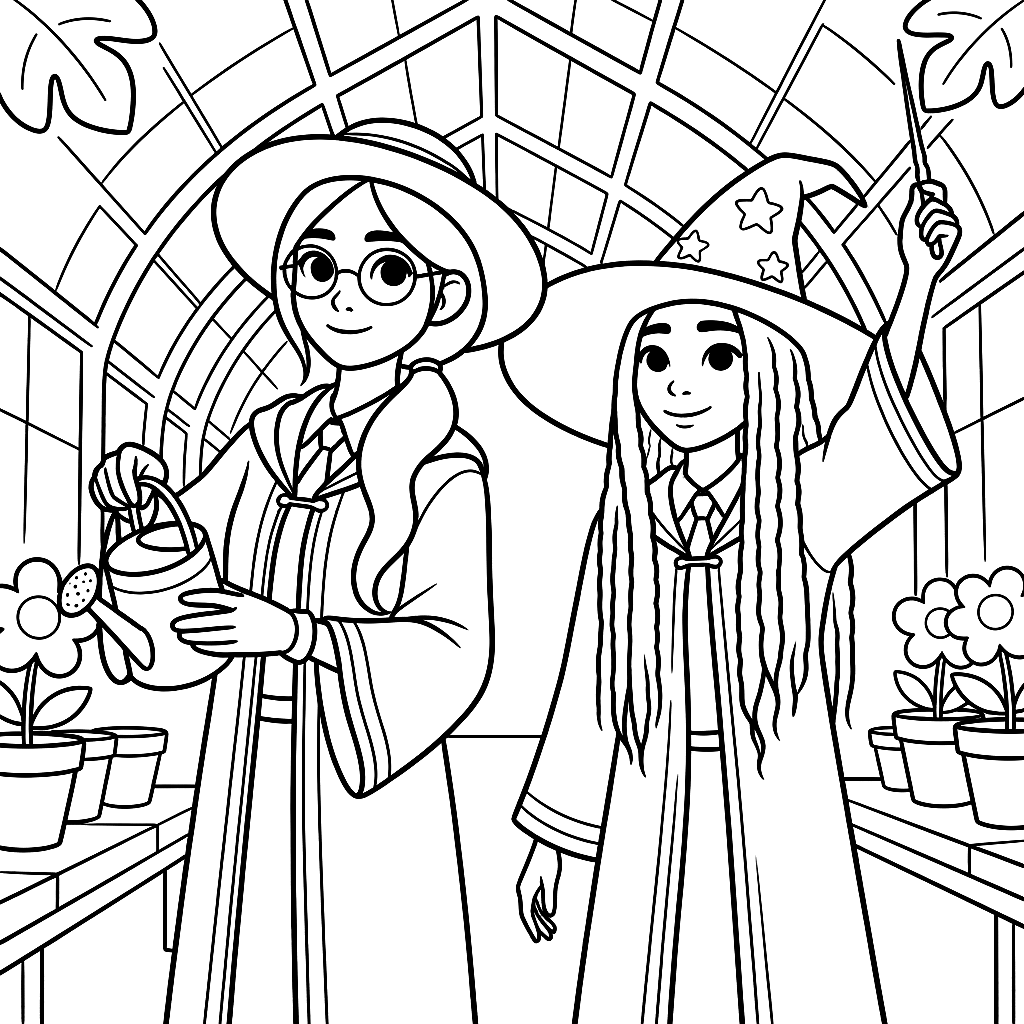 Coloring page from The Lost Cloud Sheep of Willowmere