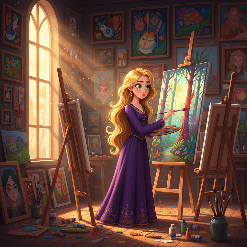 Rapunzel's Artistic Contribution